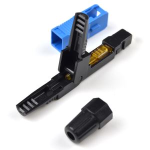Sc/upc singlemode 3. 0 mm penyambung pemasangan medan ferrule pra-digilap