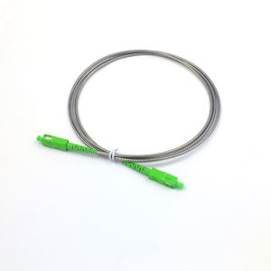 SC/APC - LC/APC Singlemode Simplex Fiber Patch With Jacket Armored