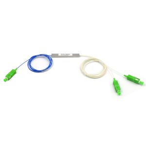 1x2 mini blockless 0. 9mm fiber optik splitter